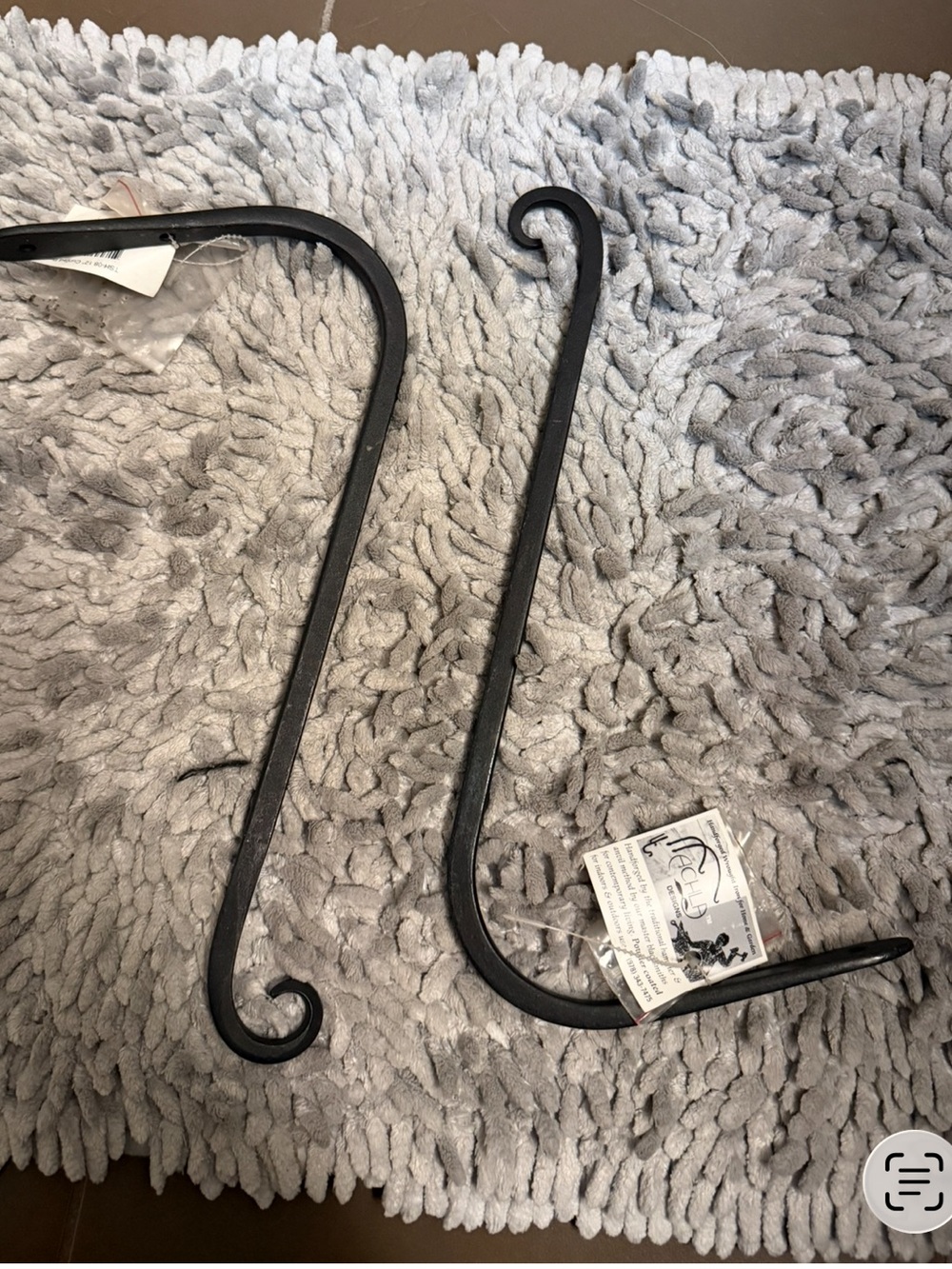 Tachla Designs Hand Hammered Blacksmith Wrought Iron Decor Black Plant Hanger 2 - Picture 10 of 10
